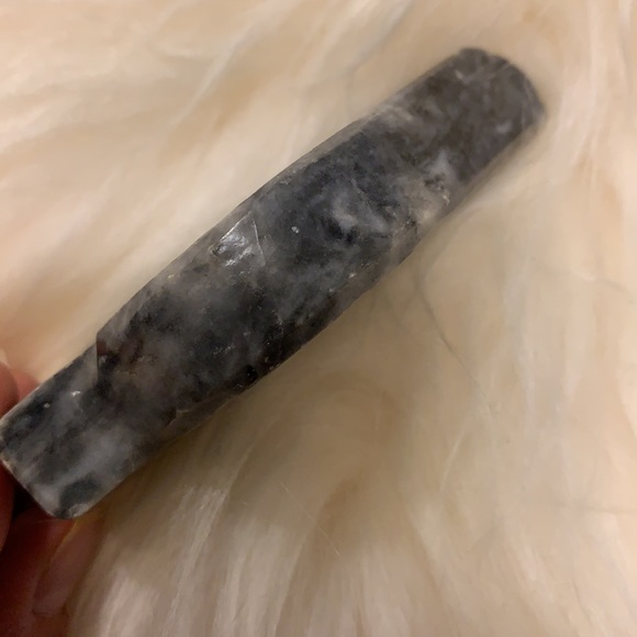 Black onyx spade vintage ashtray protective dish - Picture 3 of 5